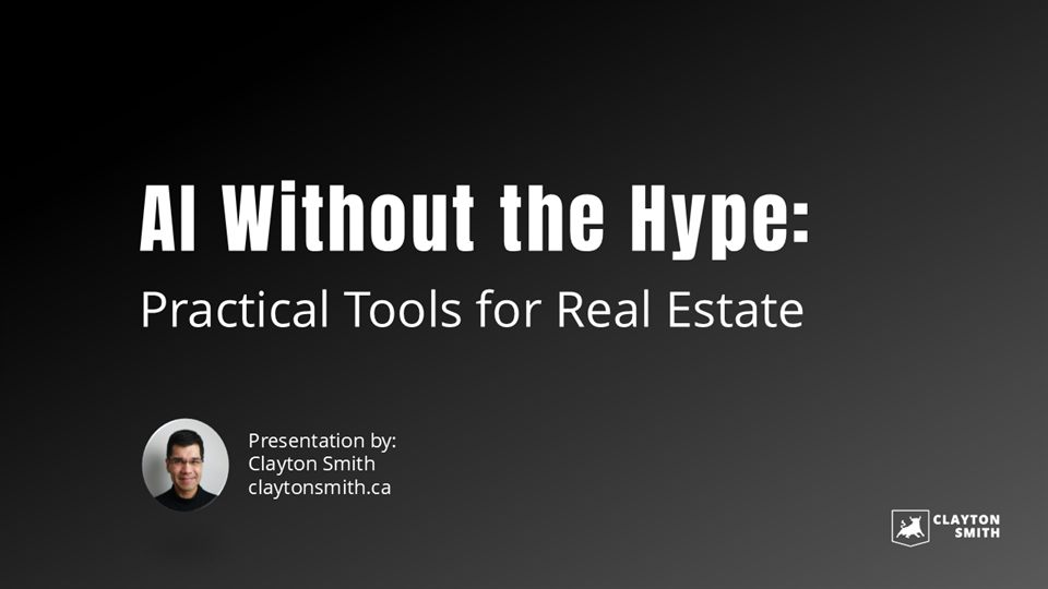 AI Without the Hype presentation cover
